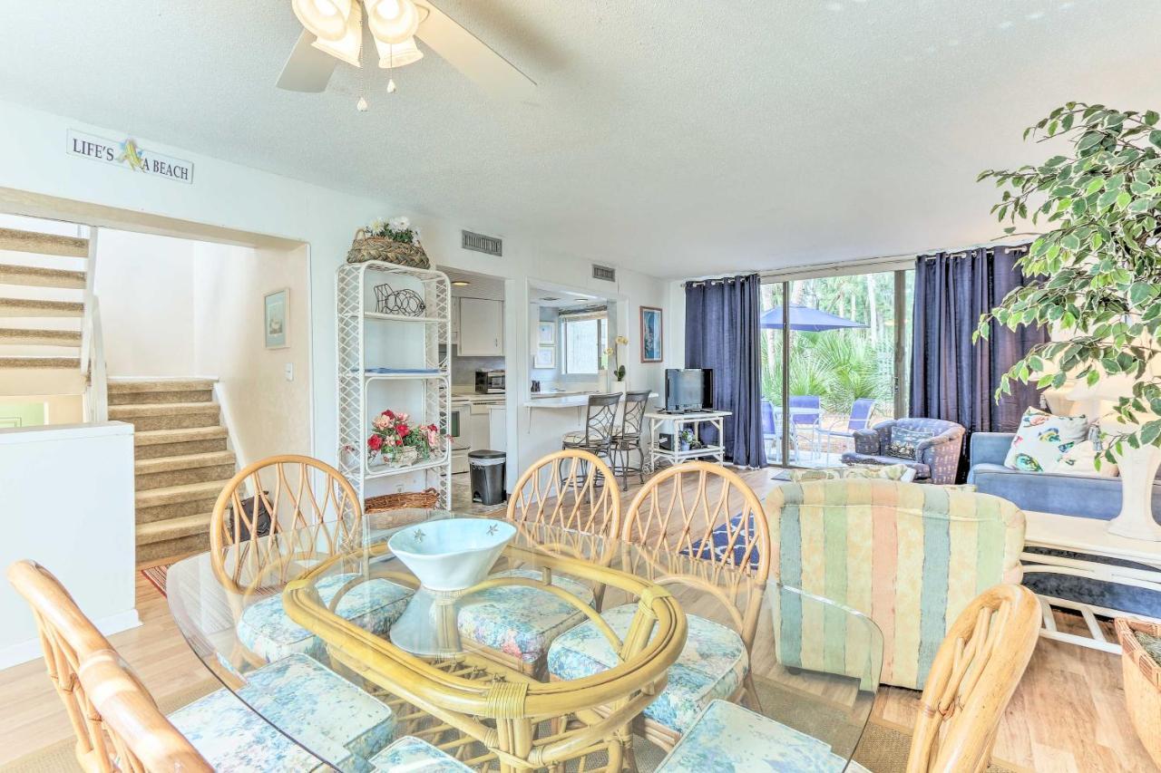 Hilton Head Island Townhome Patio, Walk To Beach Esterno foto